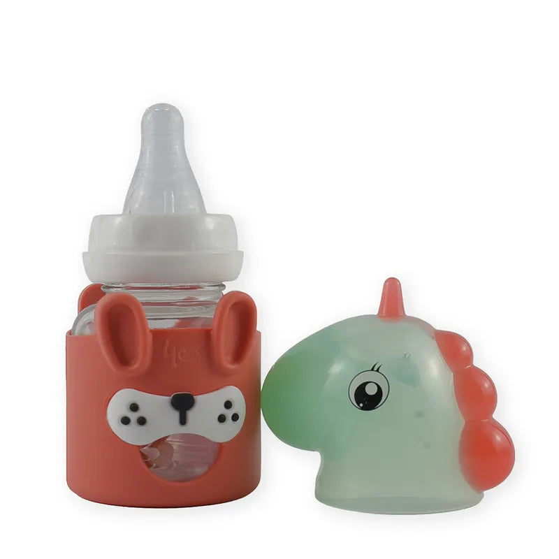 BABY GLASS FEEDER UNICORN SKIN BROWN - image 2