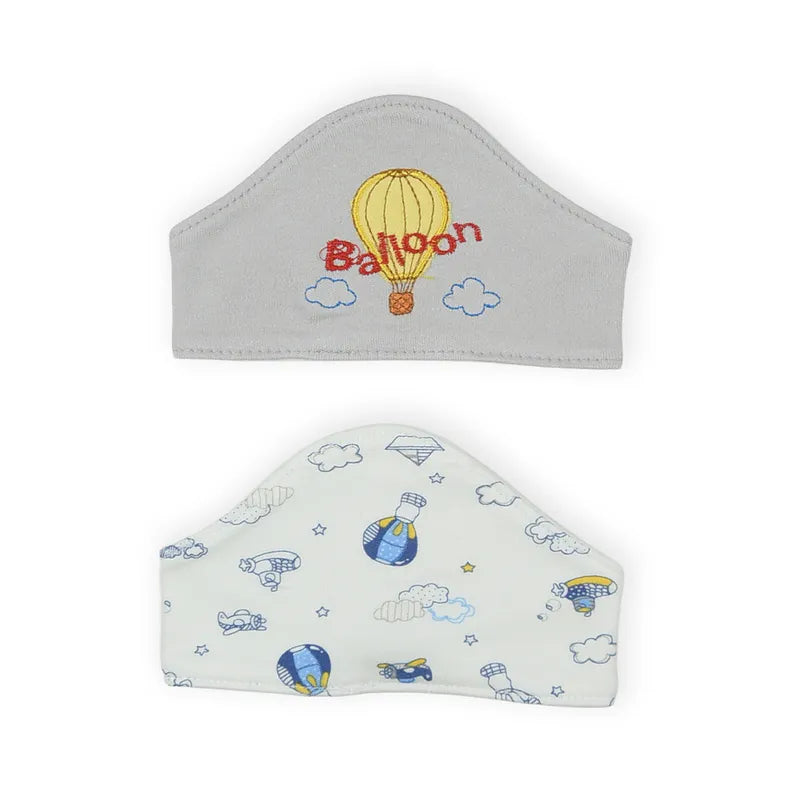 BABY HAIR BAND 2PCS SET BALOON GREY