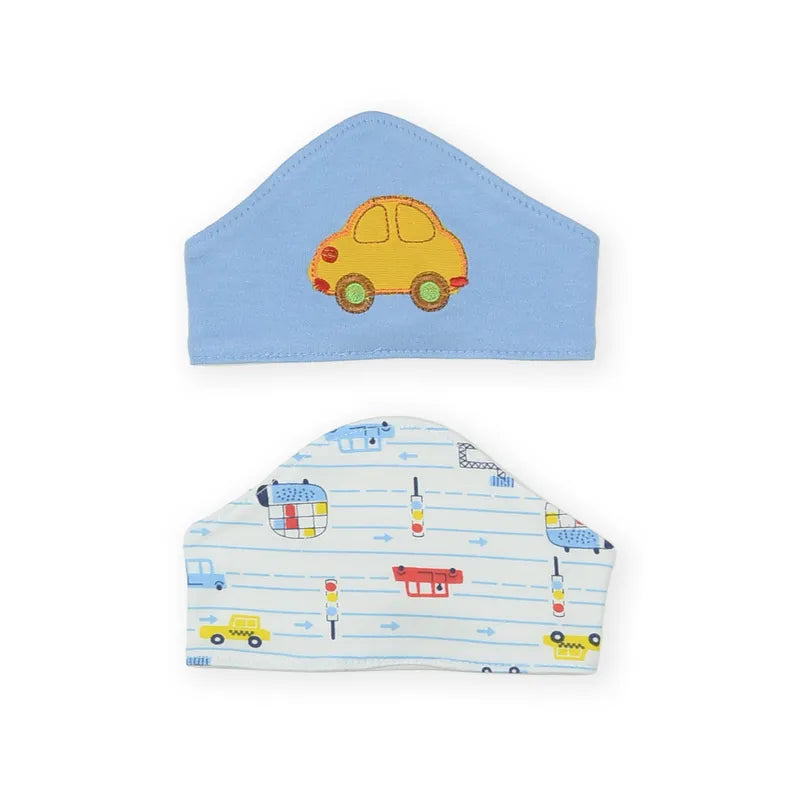 BABY HAIR BAND 2PCS SET CAR BLUE
