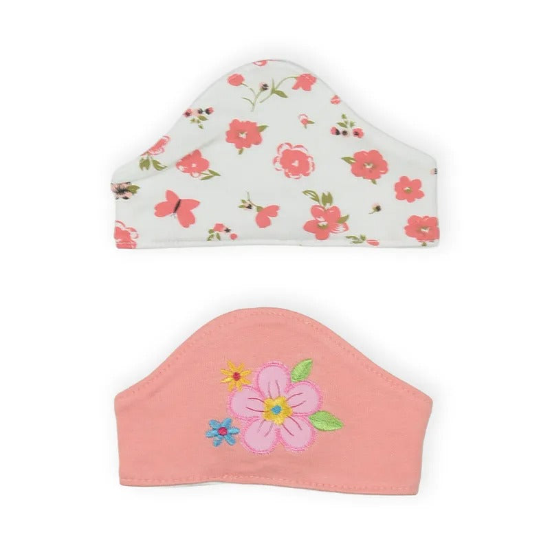 Baby Hair Band 2pcs Set Flower Pink