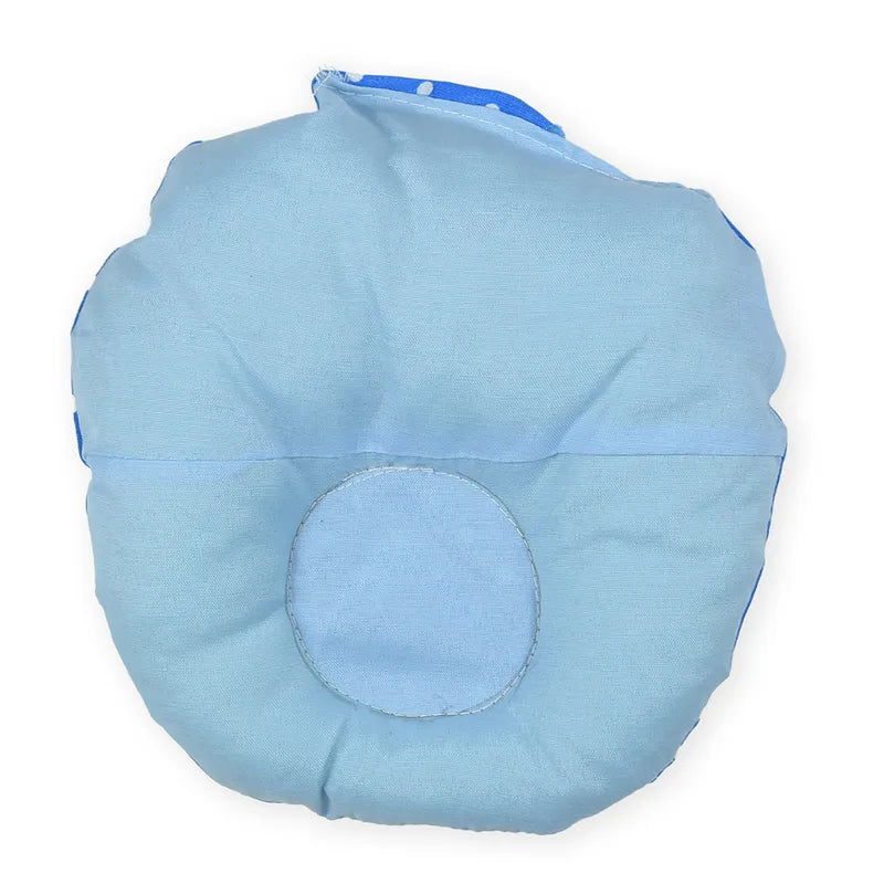 BABY HEAD SHAPER PILLOW DOTED PRINT BLUE - image 2