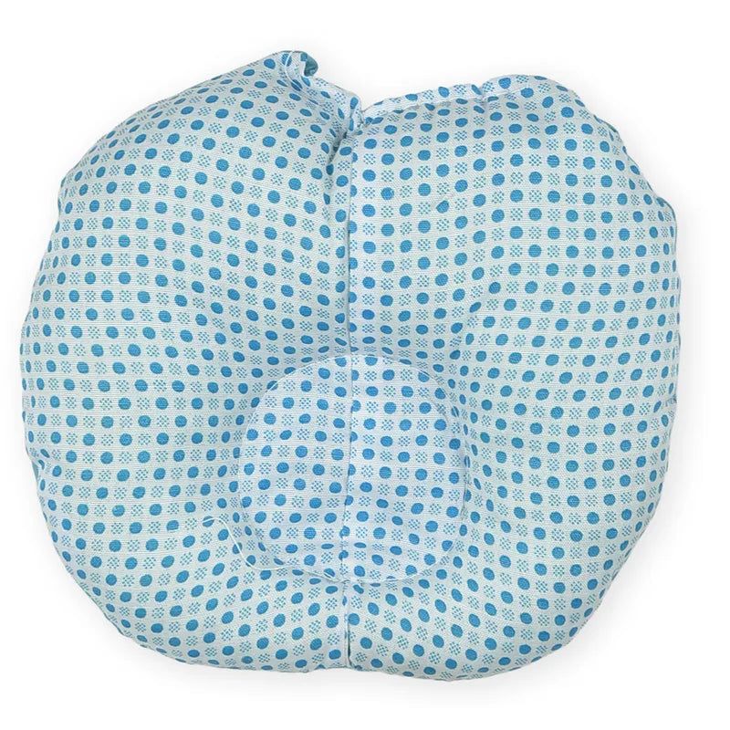 BABY HEAD SHAPER PILLOW DOTED PRINT GREEN