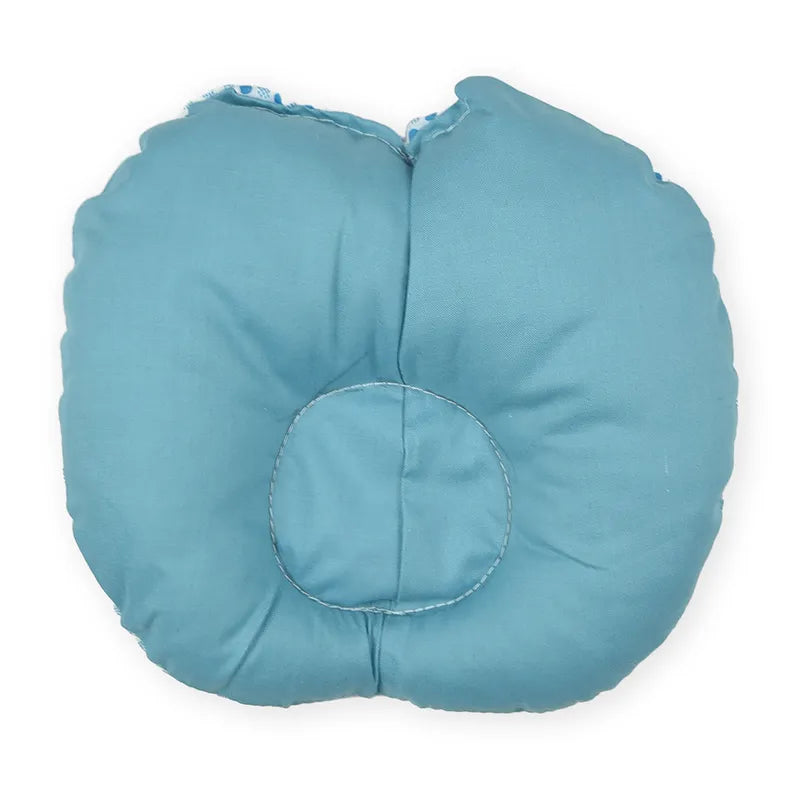 BABY HEAD SHAPER PILLOW DOTED PRINT GREEN - image 2