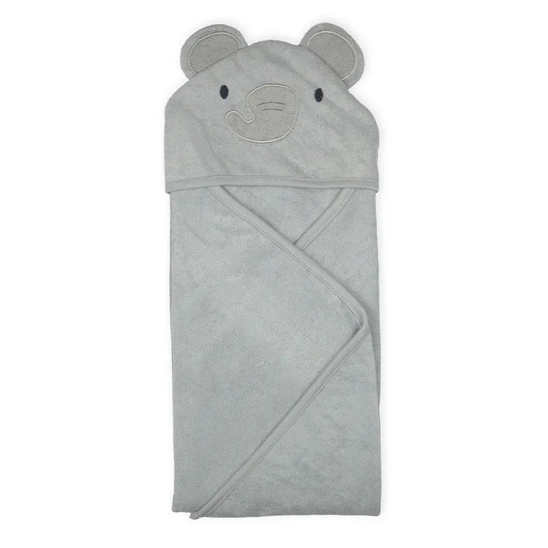BABY HOODED BATH TOWEL 6PCS SET ELEPHANT GREY - image 2