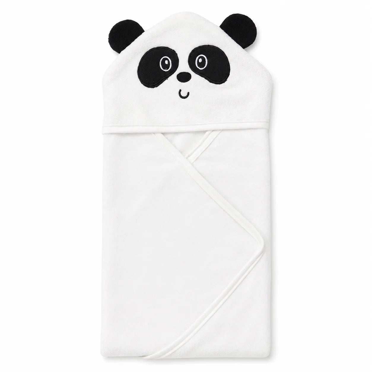 BABY HOODED BATH TOWEL 6PCS SET PANDA WHITE - image 2