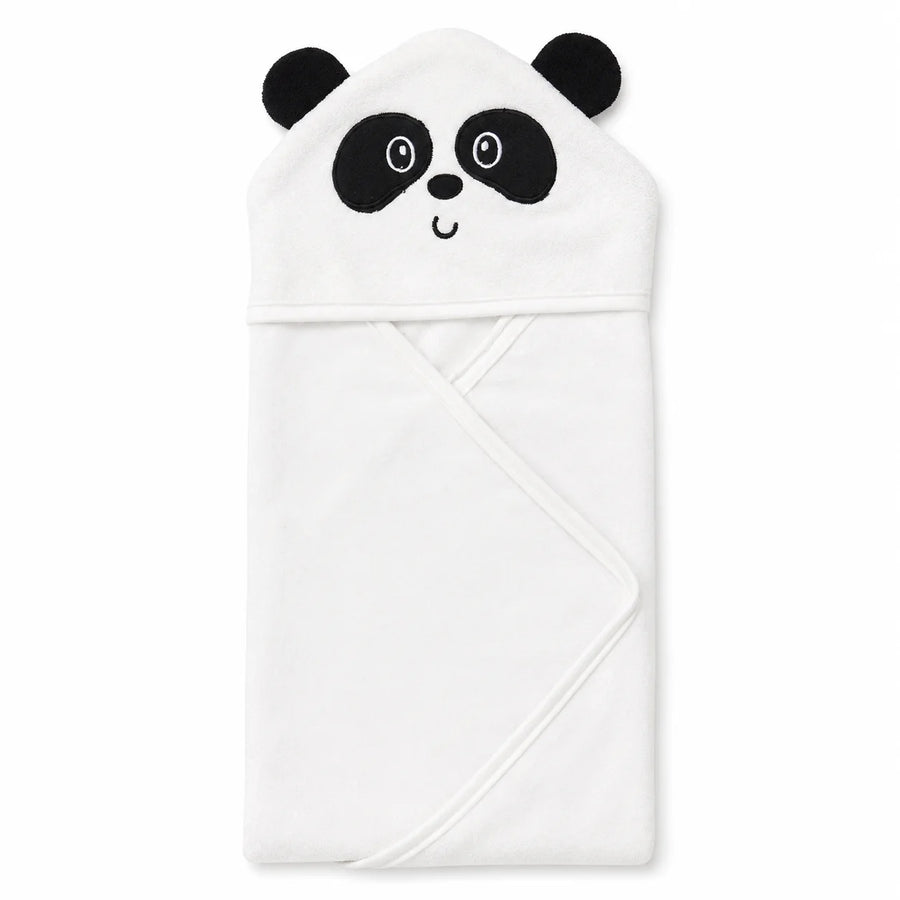 BABY HOODED BATH TOWEL 6PCS SET PANDA WHITE - image 2
