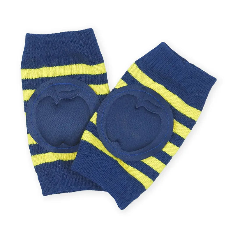 BABY KNEE PAD LINE PRINTED BLUE