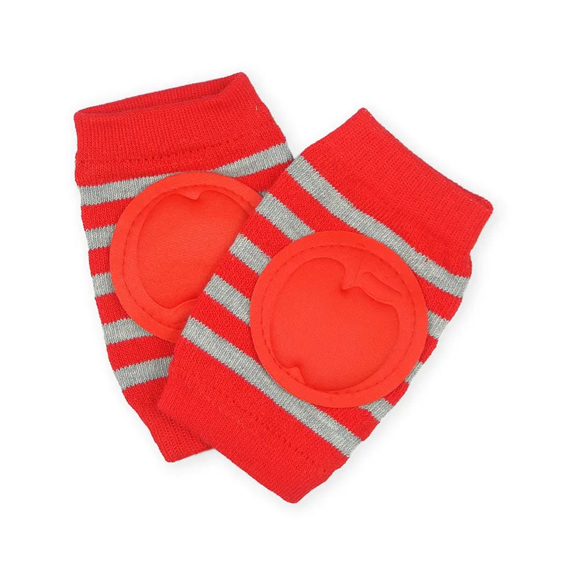 BABY KNEE PAD LINE PRINTED RED