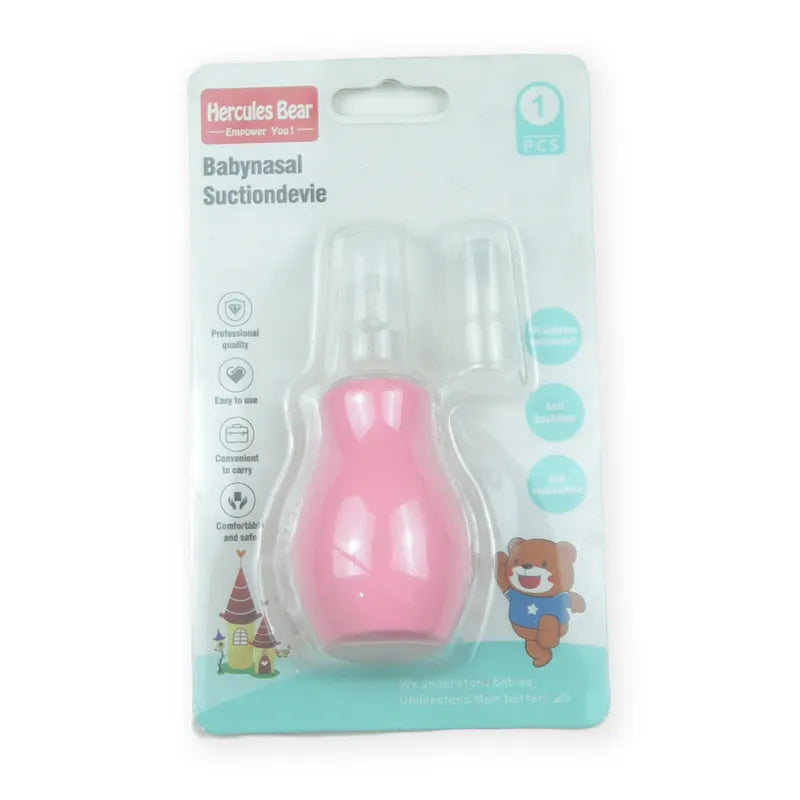BABY NOSE CLEANER SILICON PINK