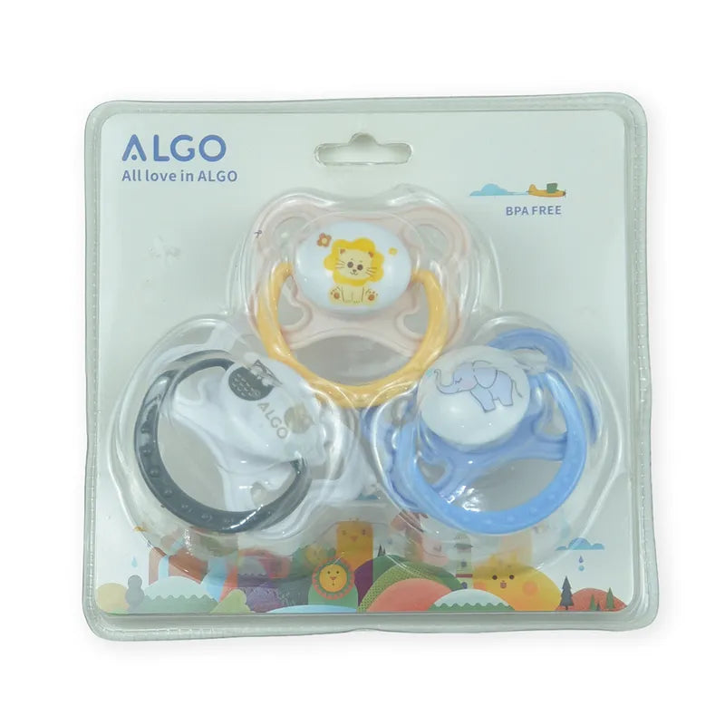 BABY PACIFIER SILICON 3PCS PACK