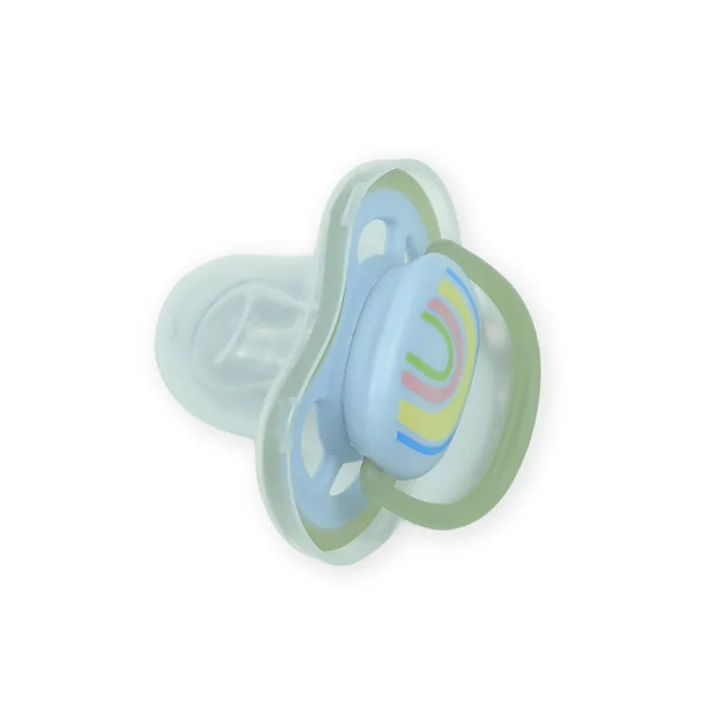 BABY PACIFIER SILICON RAINBOW BLUE