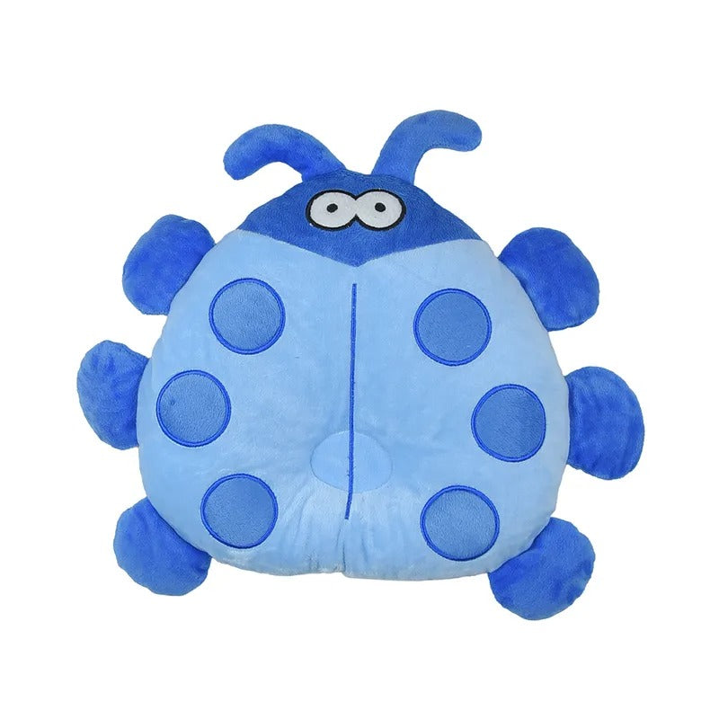 Blue Bug-Shaped Baby Pillow