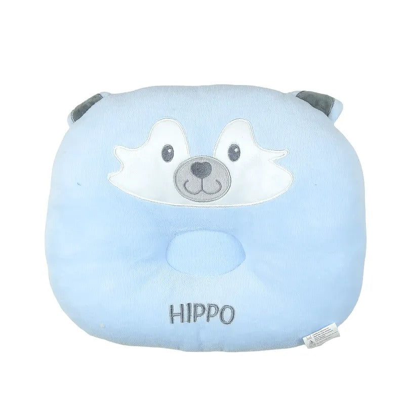 Blue Bear-Shaped Baby Pillow