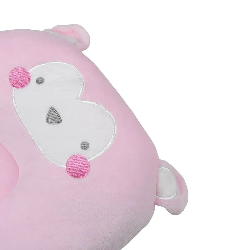 Pink Hippo-Shaped Baby Pillow – additional product view 2 of 2