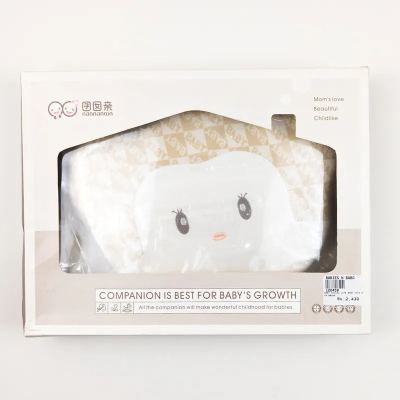 BABY PILLOW CUTE BABY FACE BOX BROWN - image 2