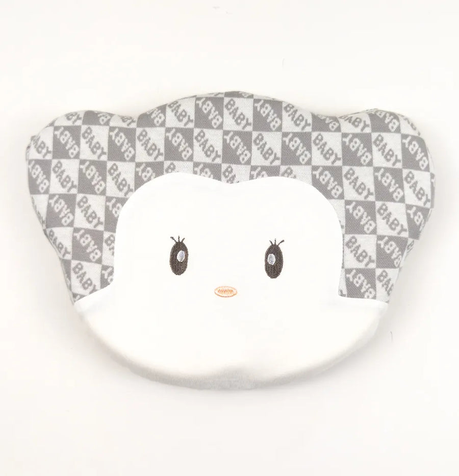 BABY PILLOW CUTE BABY FACE BOX GREY
