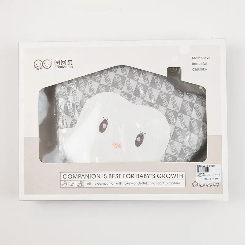 BABY PILLOW CUTE BABY FACE BOX GREY - image 2