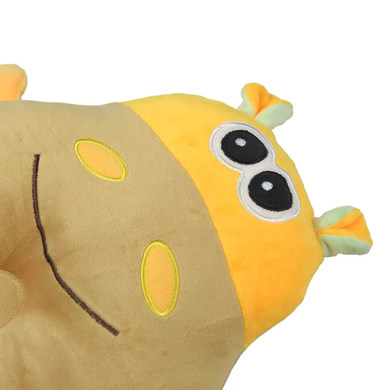 CUTE CARTOON FACE MULTI-COLOR PLUSH PILLOW TOY BROWN  - image 2