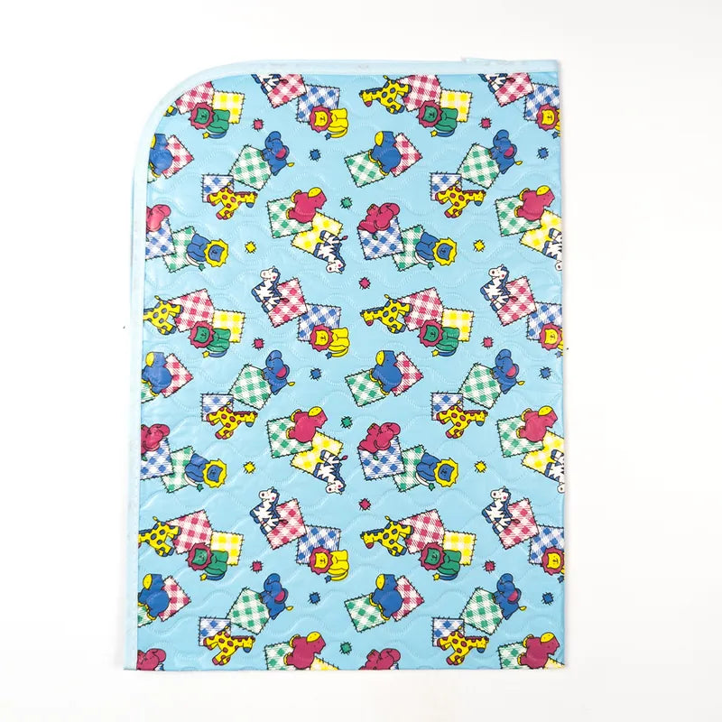 BABY PLASTIC CHANGING SHEET LION PRINT BLUE