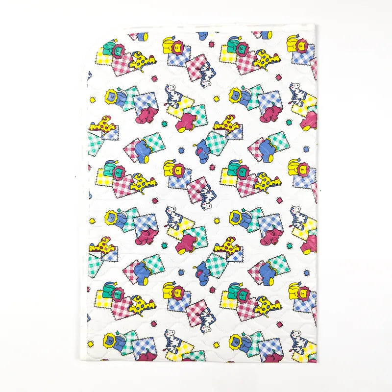 BABY PLASTIC CHANGING SHEET LION PRINT WHITE