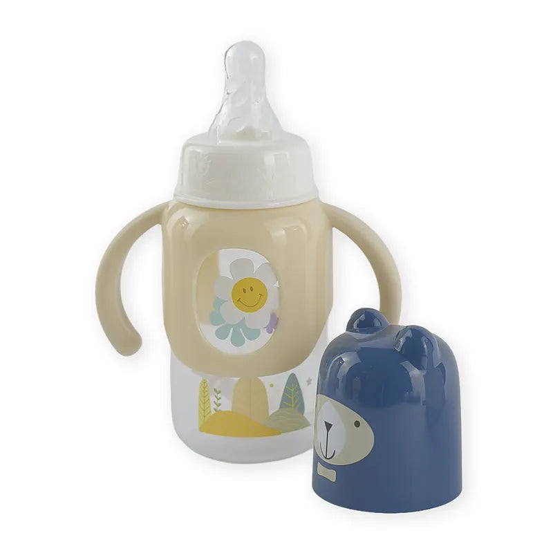 BABY PLASTIC FEEDER BOTTLE BEAR BLUE - image 2