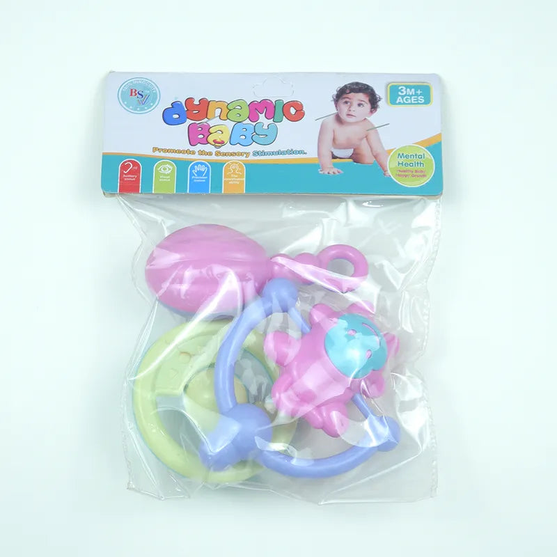 BABY RATTLE SET 3PCS CYAN - image 3
