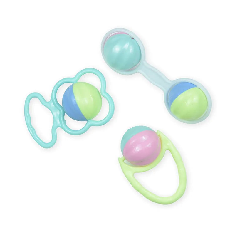 BABY RATTLE SET 3PCS PURPLE - image 2