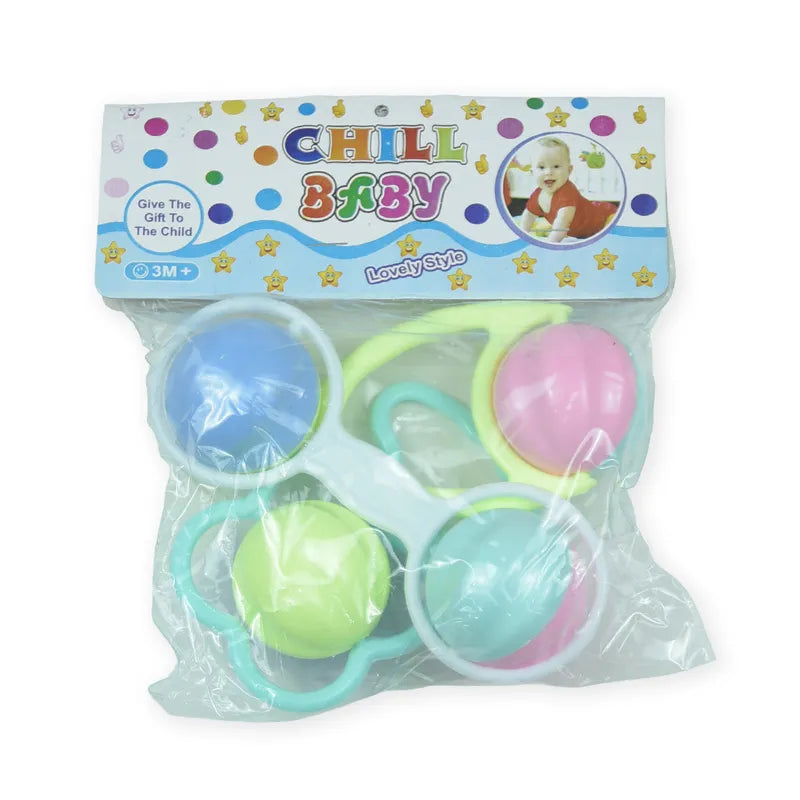 BABY RATTLE SET 3PCS PURPLE - image 3