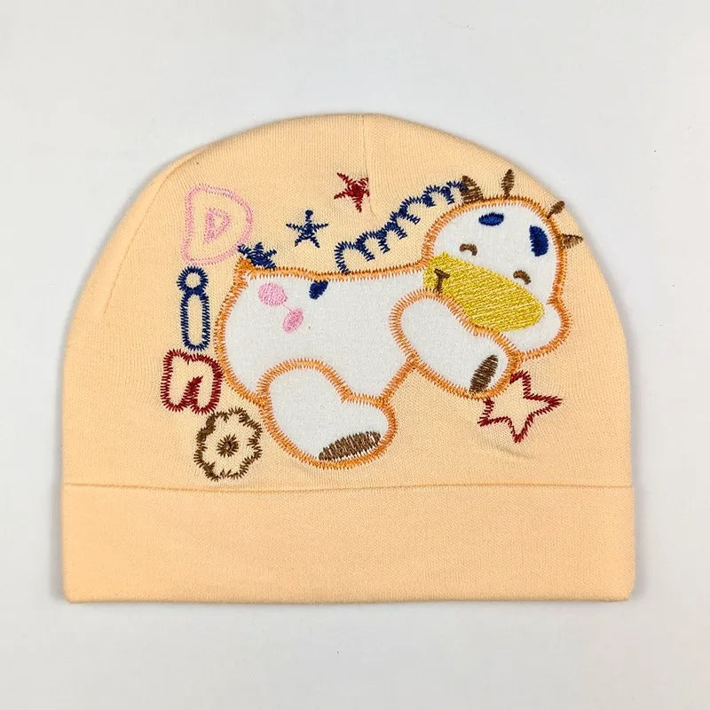 Baby Round Cap Dino Peach