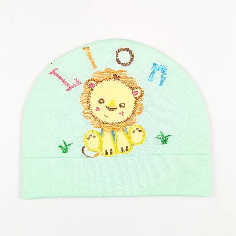 Baby Round Cap Lion Green
