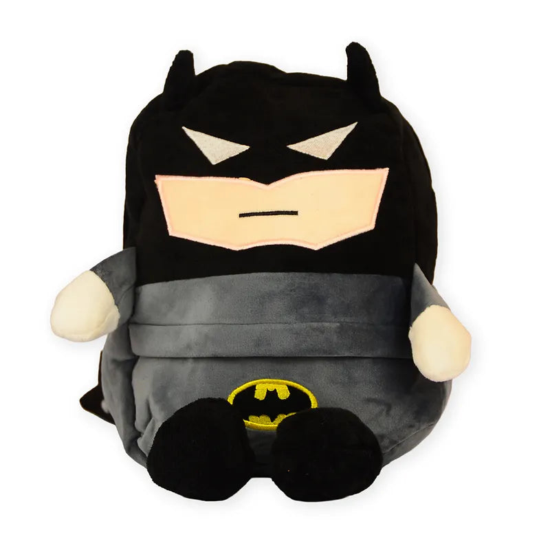 ULTIMATE BATMAN 2 IN 1 SOFT TOY & SHOULDER BAG BLACK AND GREY EDITION