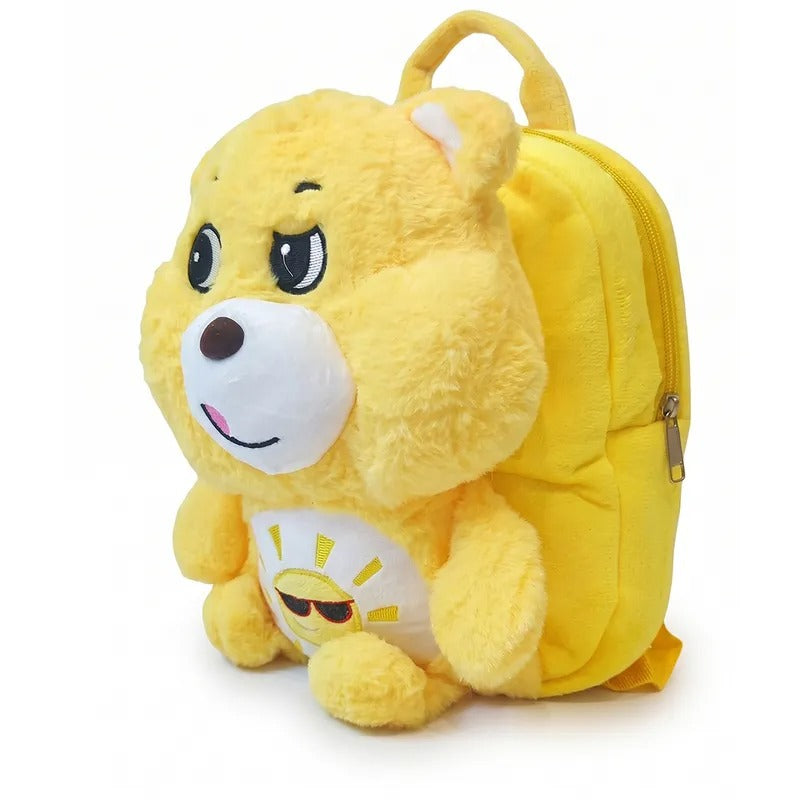 Baby School Bag Carebear Fur Yellow