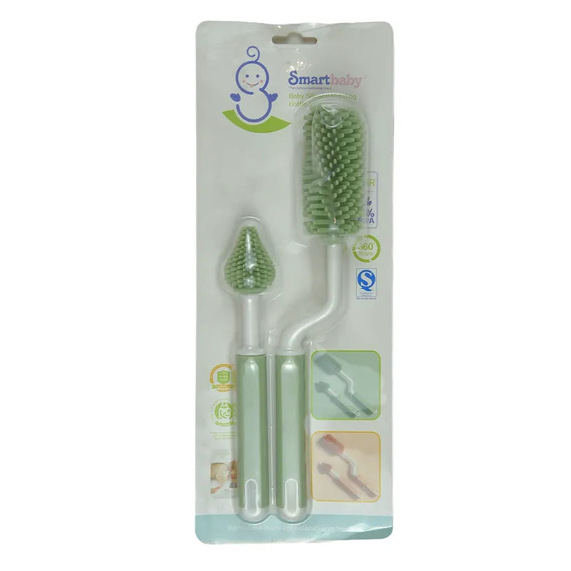 BABY SILICONE BOTTLE BRUSH GREEN SMART BABY - image 2