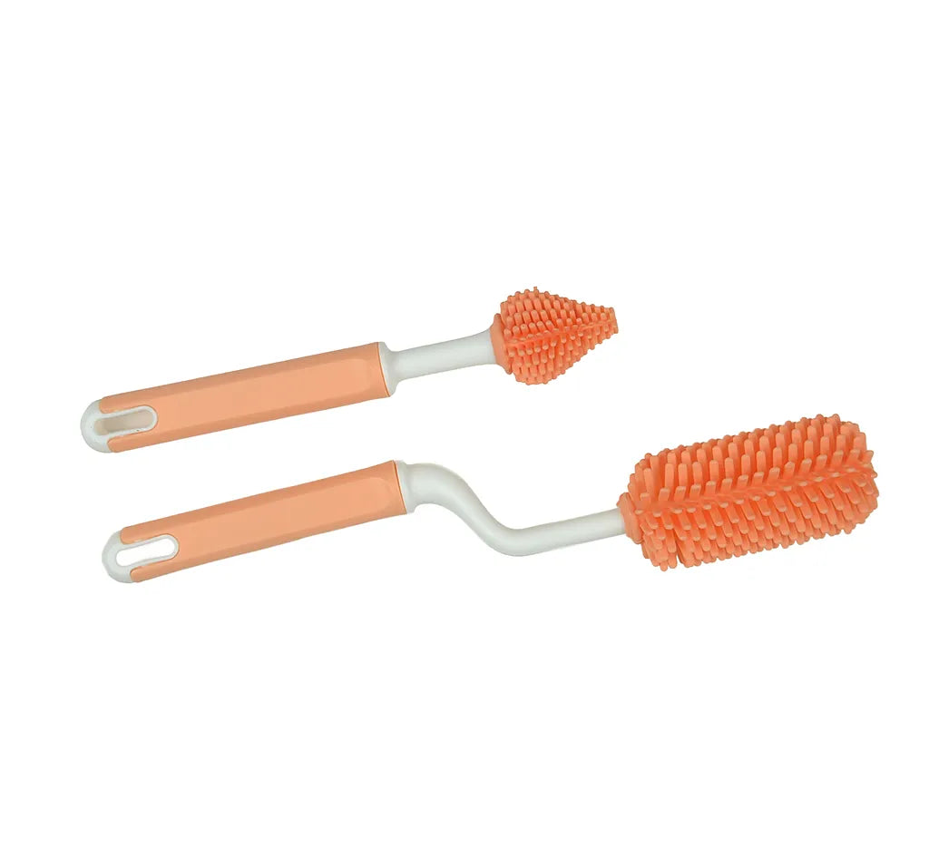 BABY SILICONE BOTTLE BRUSH ORANGE SMART BABY