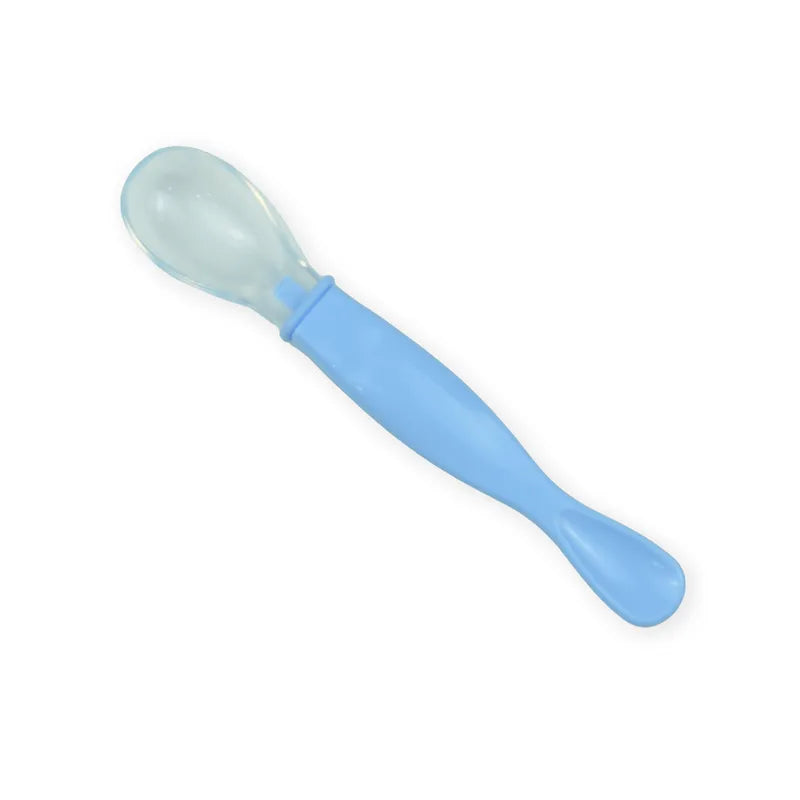 BABY SILICONE SPOON BLUE