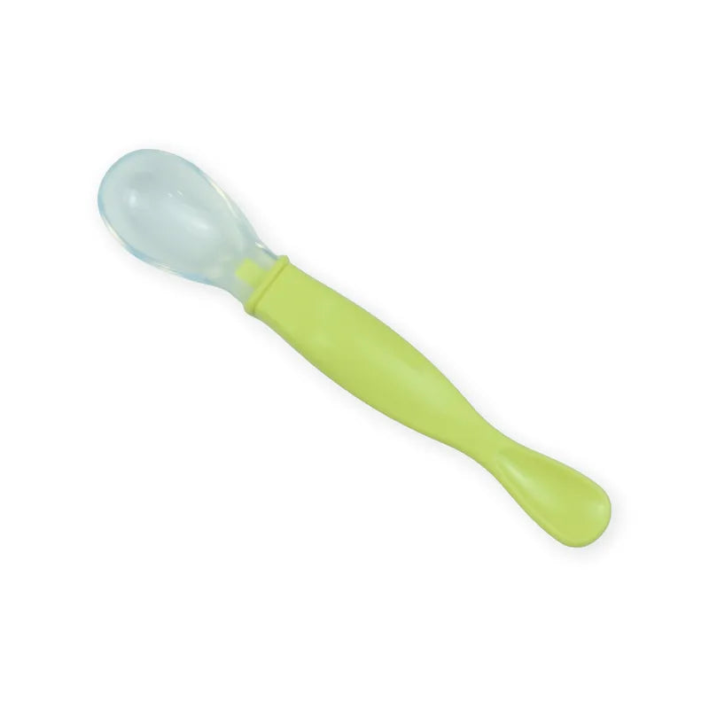 BABY SILICONE SPOON GREEN
