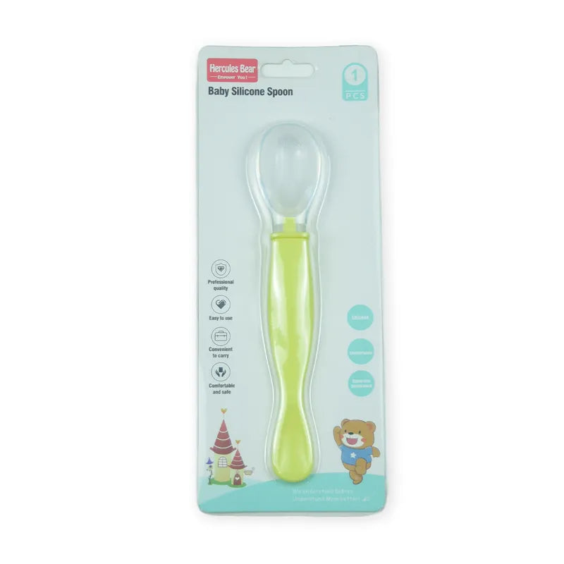 BABY SILICONE SPOON GREEN - image 2