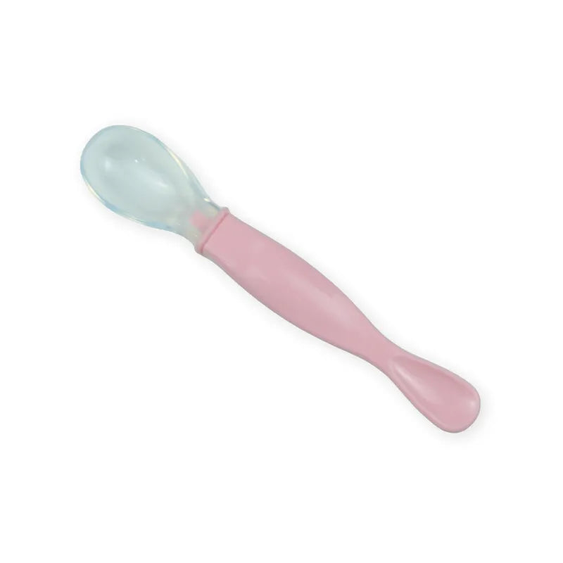 BABY SILICONE SPOON PINK