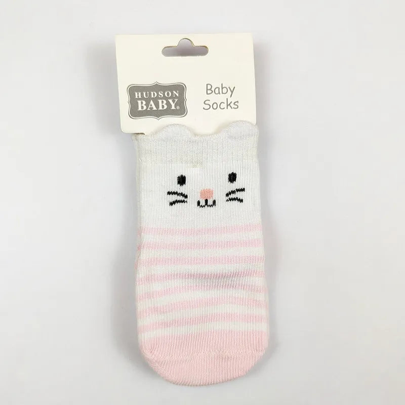 BABY SOCKS IMP CHINA HIGH QUALITY CAT PINK