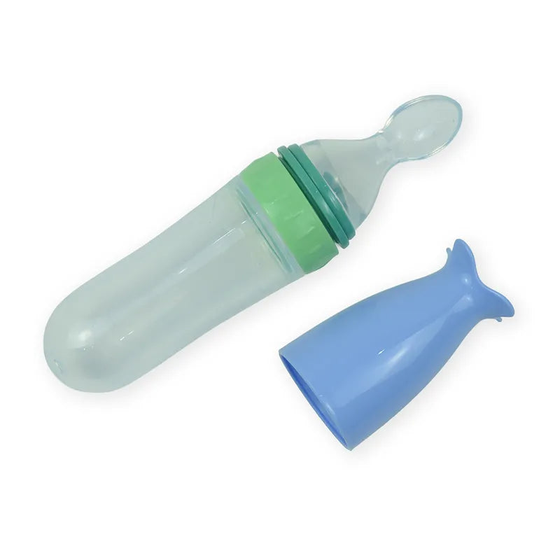 BABY SPOON FEEDER SILICONE BLUE - image 3