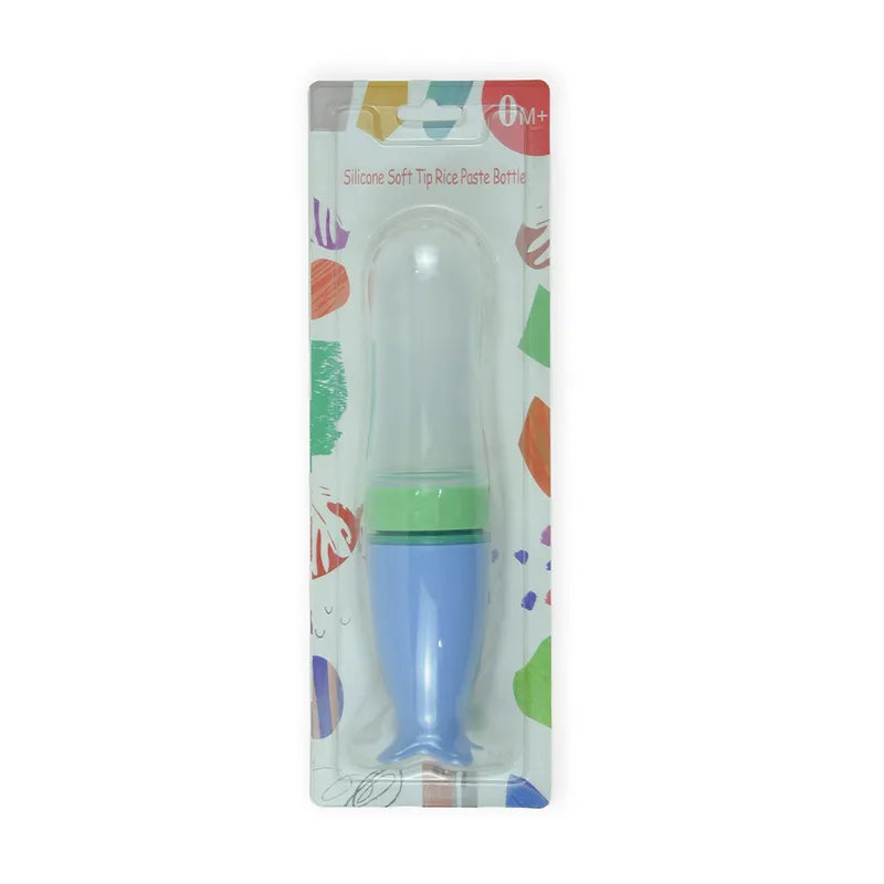 BABY SPOON FEEDER SILICONE BLUE - image 2
