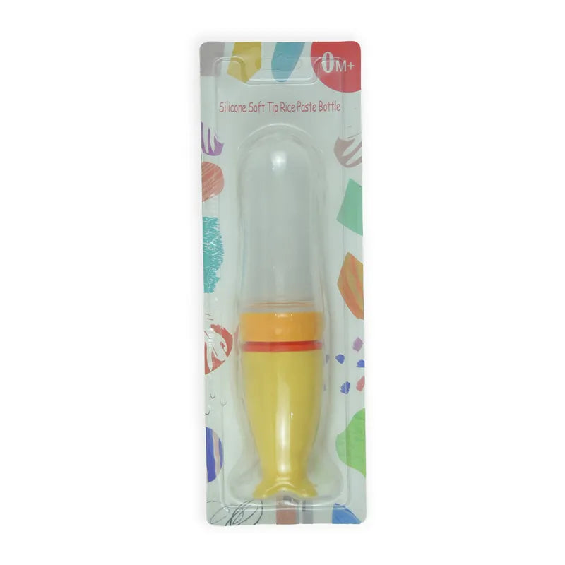 BABY SPOON FEEDER SILICONE YELLOW - image 2