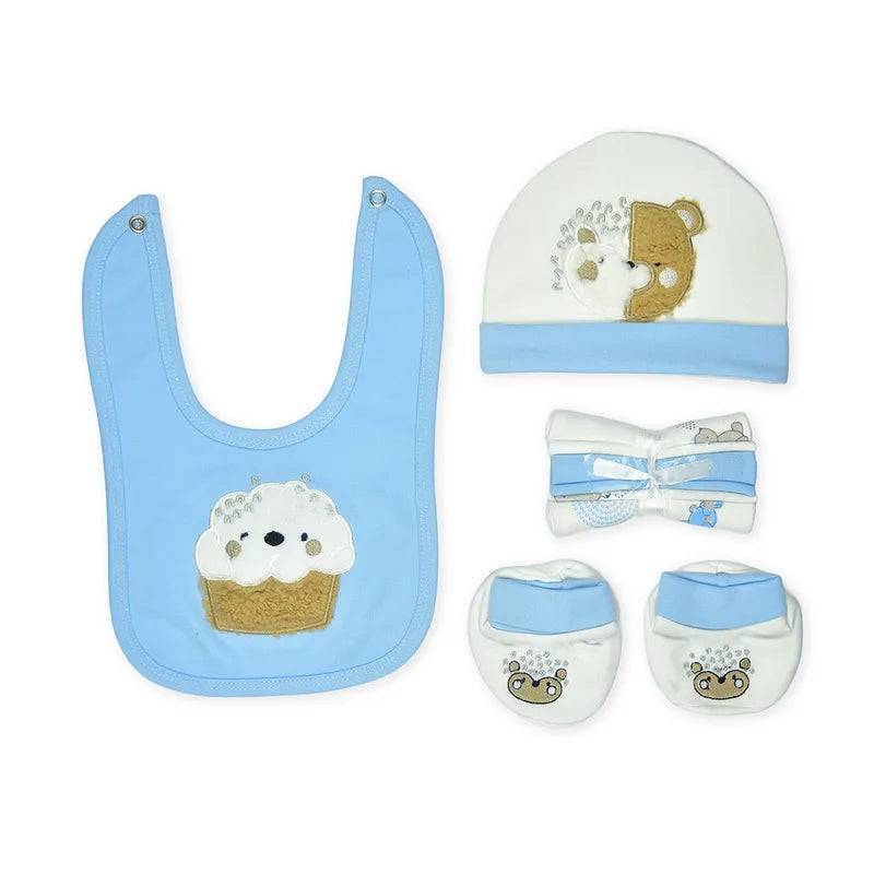 BABY STARTER SET 10 PIECES BEAR/CUPCAKE BLUE - image 2