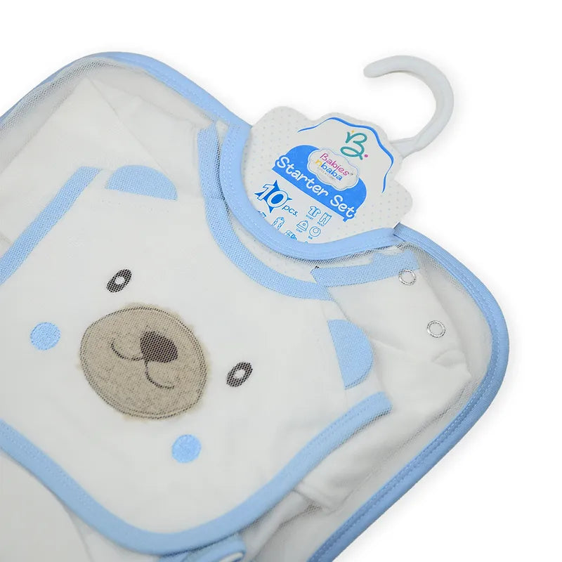 BABY STARTER SET 10 PIECES BUTTON BEAR BLUE - image 6