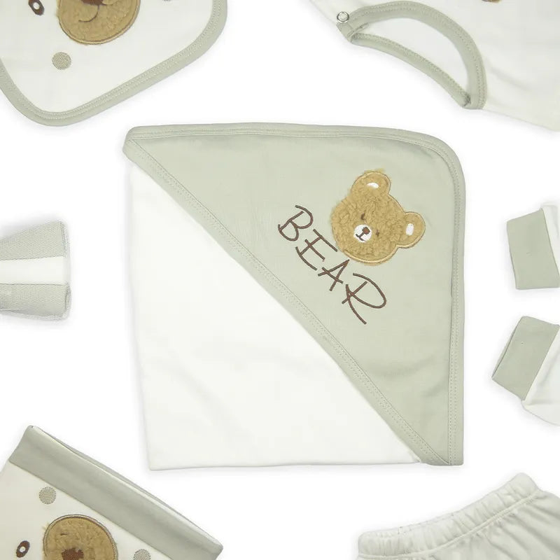 BABY STARTER SET 10 PIECES BUTTON BEAR GREY - image 2