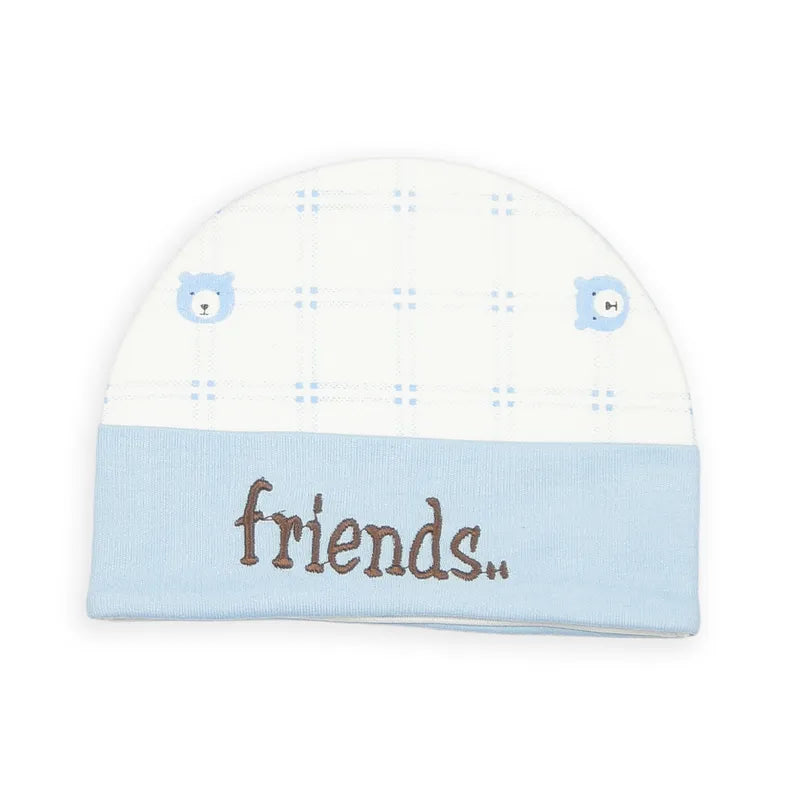 BABY STARTER SET 10 PIECES CHECK PRINT BEAR BLUE - image 8