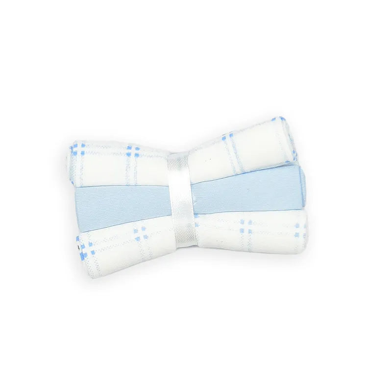BABY STARTER SET 10 PIECES CHECK PRINT BEAR BLUE - image 7