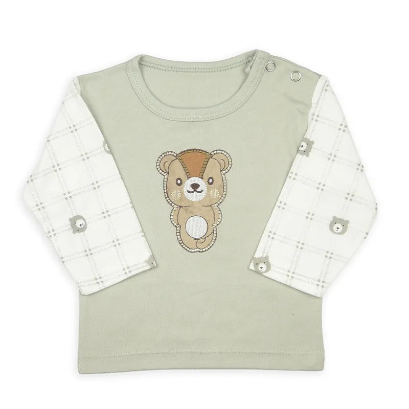Newborn Starter Set 10-Piece, Grey Check Bear – additional product view 6 of 9