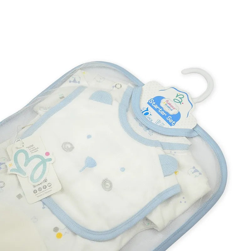 Newborn Starter Set 10-Piece, Blue Joker Print – additional product view 3 of 10