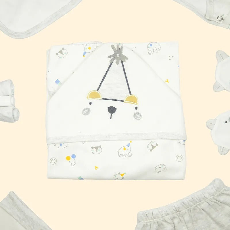 Newborn Starter Set 10-Piece, Grey Joker Print – additional product view 2 of 11